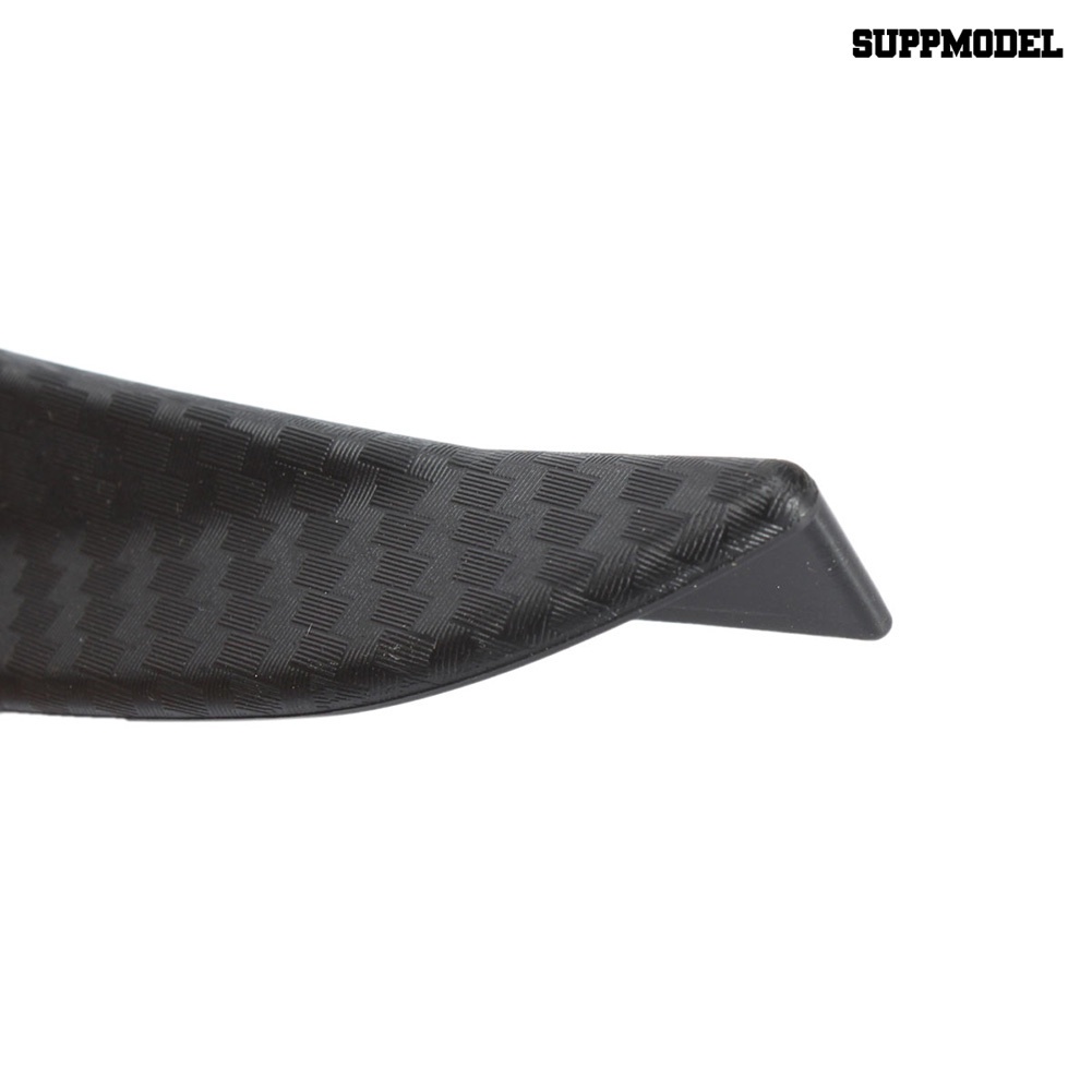 2 Pcs Strip Karet Pelindung Fender Mobil Bahan Serat Karbon Ukuran 24.5cm