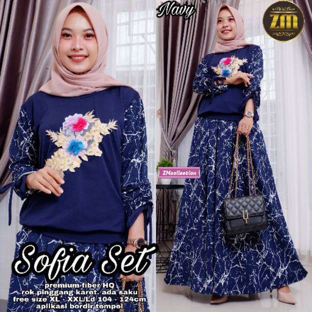 SOFIA SET / SETELAN WANITA BAWAH ROK