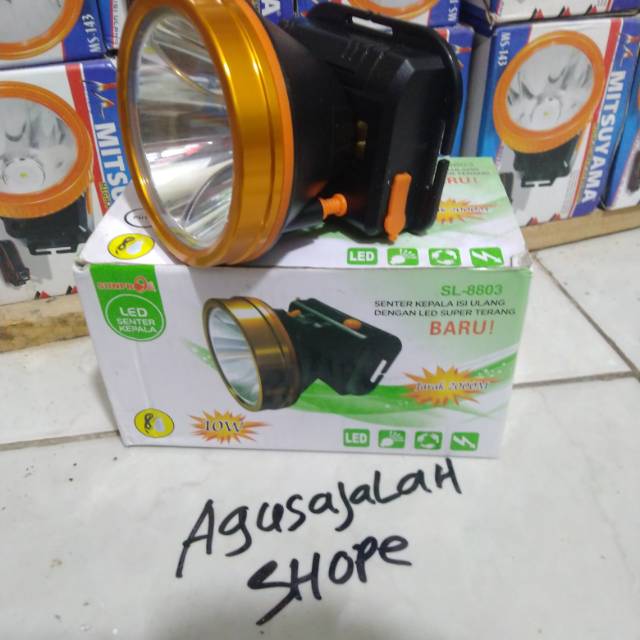 Senter kepala sunpro cahaya putih sunpro sl-8803 cod 10wat original