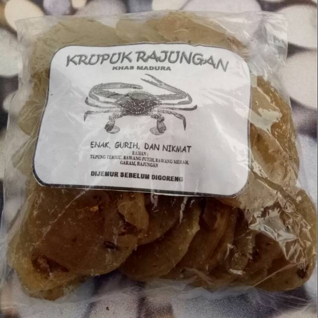 

Camilan cemilan kripik krupuk rajungan asli