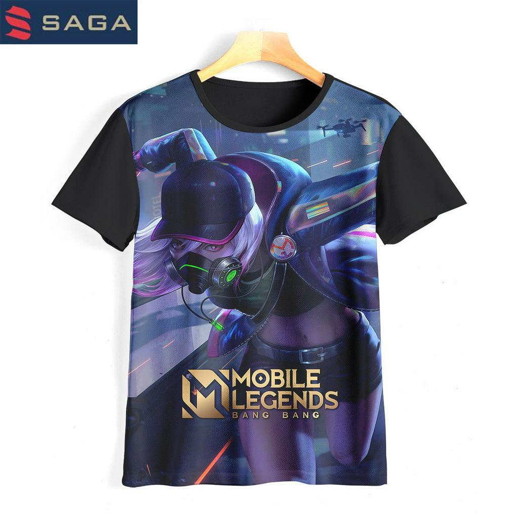 Kaos Anak Mobile Legend Natalia Baju Kartun Tv Animasi Baju 3D Permainan Mobile Legends Natalia 06Ml