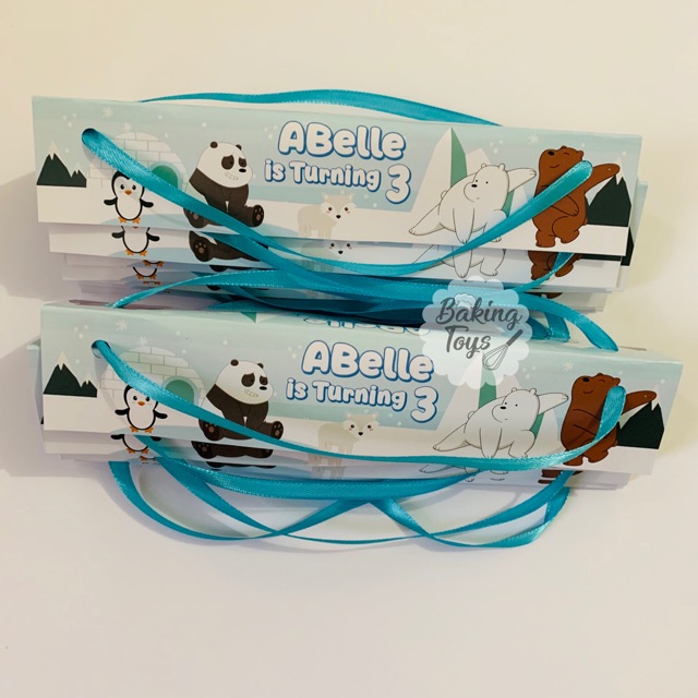 

We Ware Bear Kemasan Goodiebag / Label Plastik Souvenir / Plastik Goodiebag / Snack Plastik