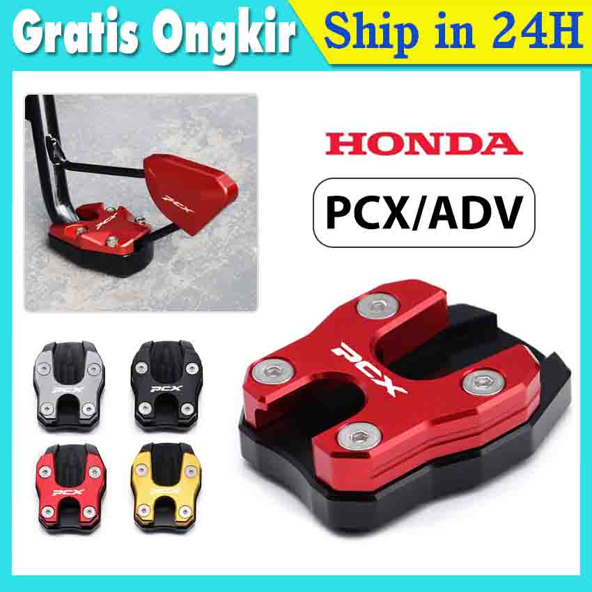 Standar tas samping plat Dudukan sepatu standar samping motor Untuk hondaPCX125 PCX150 PCX160 X-ADV、