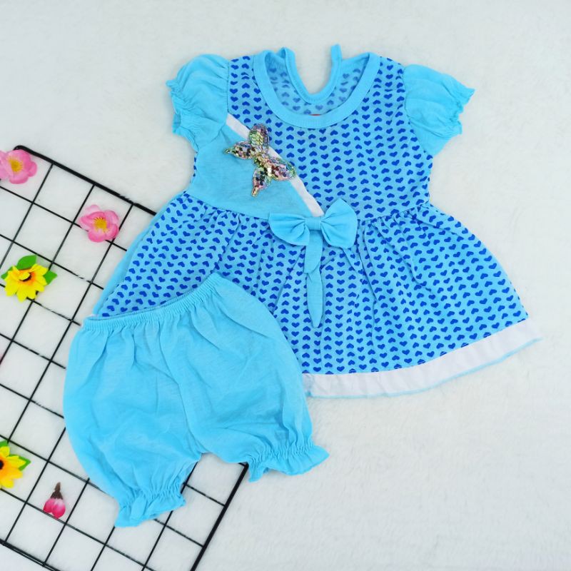 [Ss-7012] Baju Bayi Newborn 0-6bulan, Pakaian Bayi, Setelan Dress Bayi