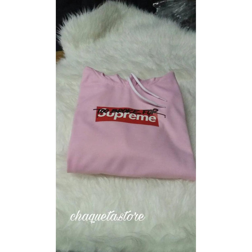 New  Hoodie Supreme Baby Pink
