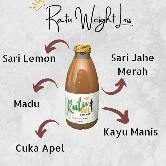Ratu weight loss Ratu WL / Pembakar Lemak / Penurun kolesterol / Bahan Alami / Peningkat Stamina