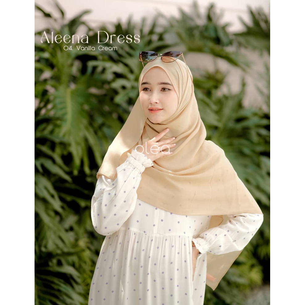 OLEA - Aleena Dress / Gamis Busui Friendly / Gamis Murah / Gamis Rayon / Dress Rayon / Gamis Cantik 