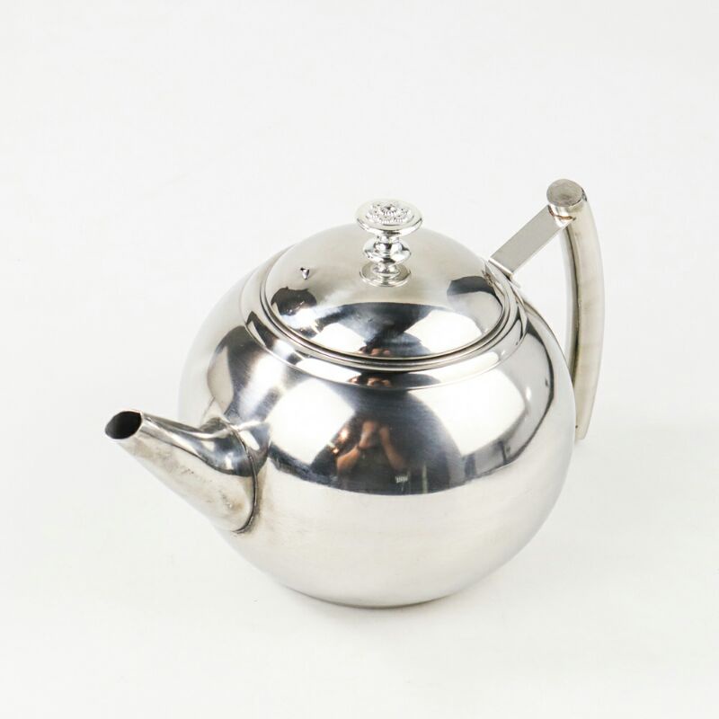 Kettle Teko Ceret Teh Kettle Teapot With Filter 1 Liter a2 Silver