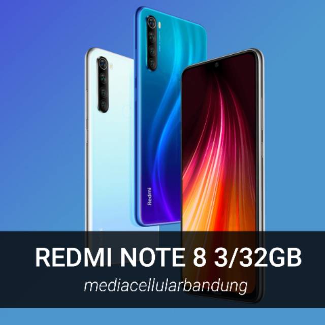 XIAOMI REDMI NOTE 8 RAM 3/32GB RESMI GARANSI 1 TAHUN .. NO REPACK