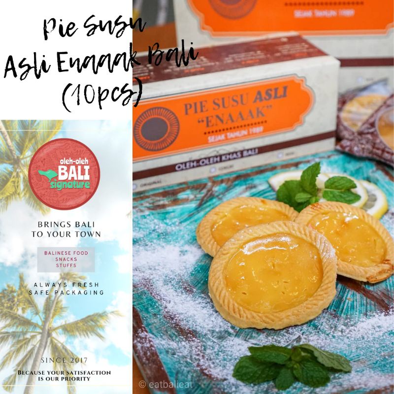 

Pie Susu Enak / Pie Susu Asli Enaaak Bali (Original/Keju/Cokelat) isi 10pcs