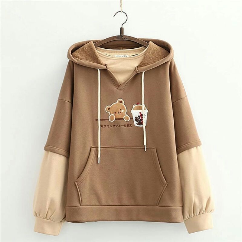sweater hoodie PANDA COMBY Pria Wanita