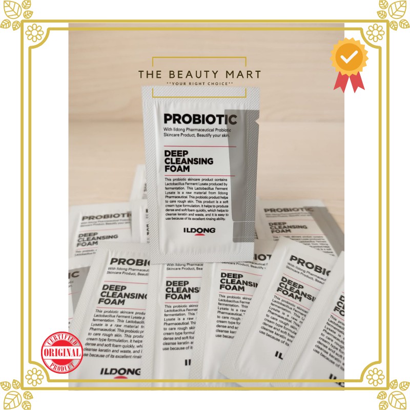 Jual Ildong FIRST LAB Probiotic Deep Cleansing Foam Sample Sachet 1.5