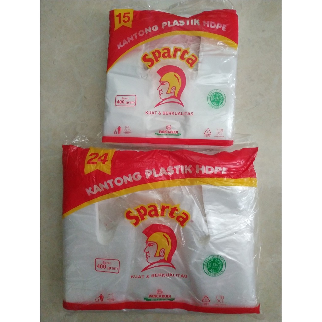 Kantong Plastik Sparta Bening atau Putih