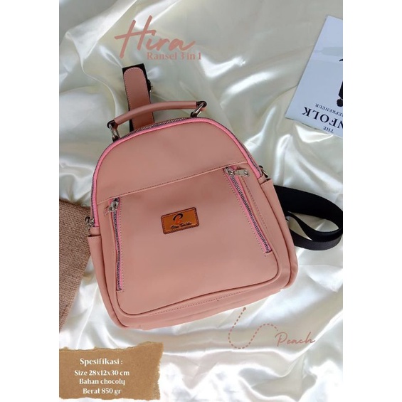 [COD] RANSEL HIRA BY BIRU TSABITA TAS GENDONG RANSEL BAGPACK BAG PACK BACKPACK BACK PACK WANITA