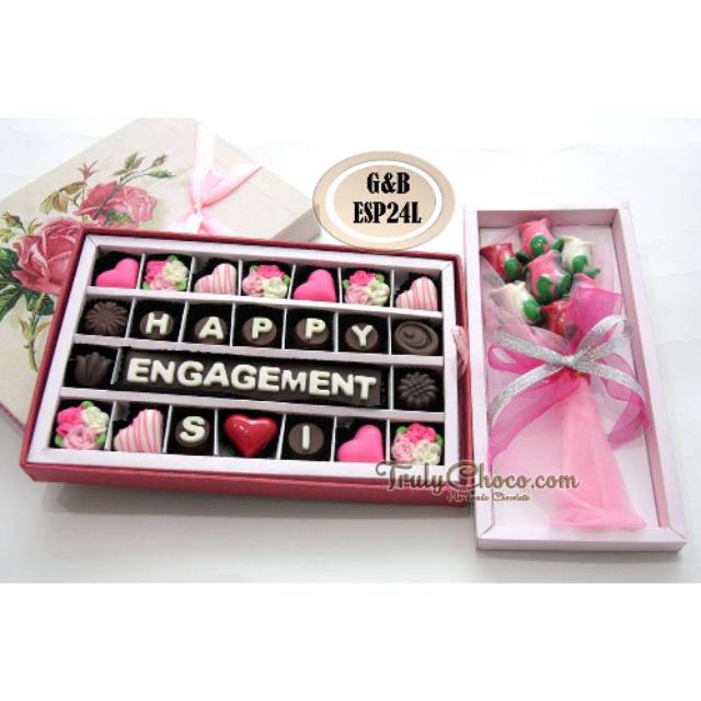 

Hadiah tunangan cokelat Trulychoco special