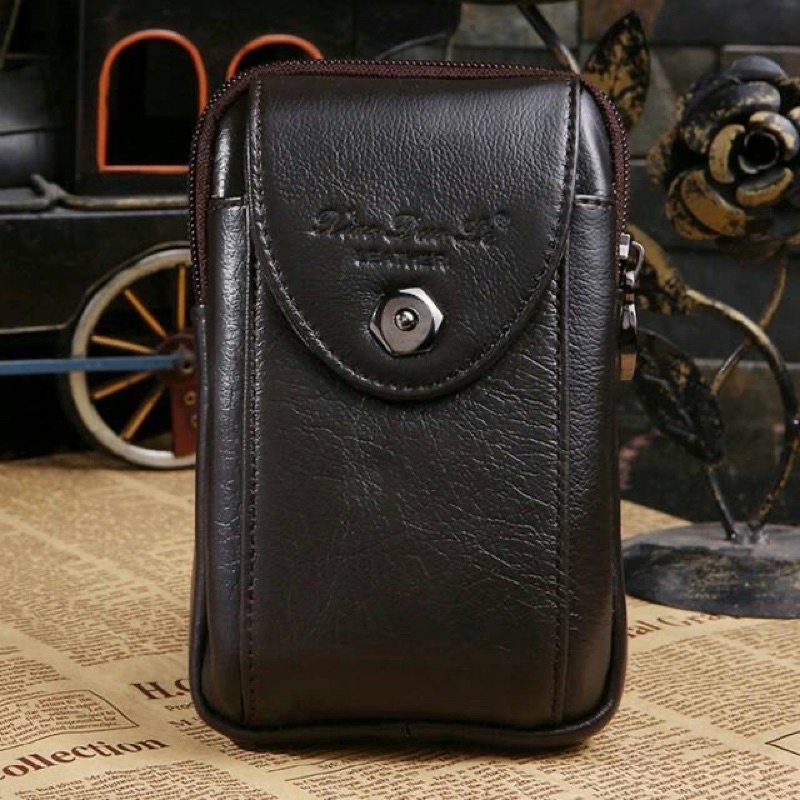 Dompet hp kulit cheer soul 2358 tinggi 15cm, hpo 2 ruang, tempat hp, sarung hp