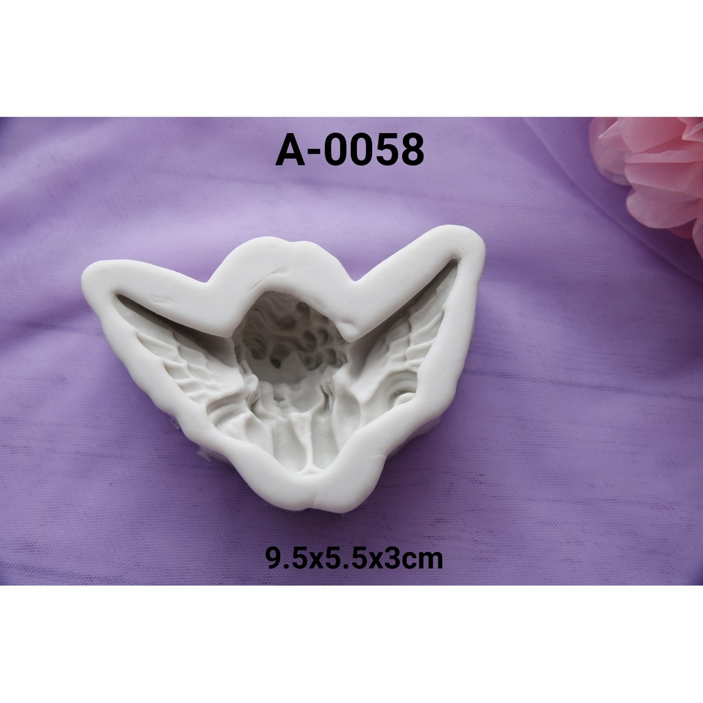 

A-0058 Cetakan silikon coklat cream entremet cake mold angel malaikat