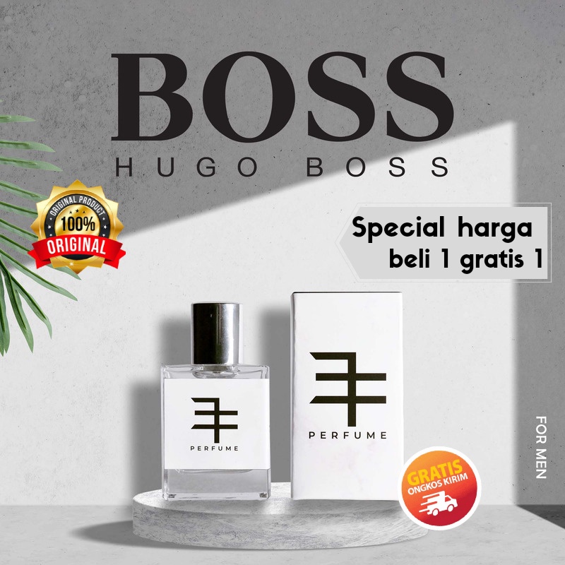 PARFUME 3F ( HUGO BOSS ) ORIGINAL PARFUM PRIA TAHAN LAMA PEMIKAT WANITA