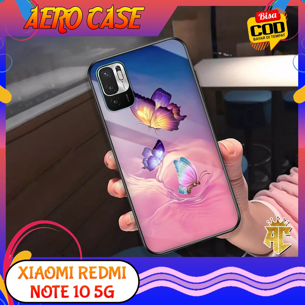Case XIAOMI REDMI NOTE 10 5G - Casing REDMI NOTE 10 5G Terbaru AERO CASE [ MOTIF butterfly ] Silikon