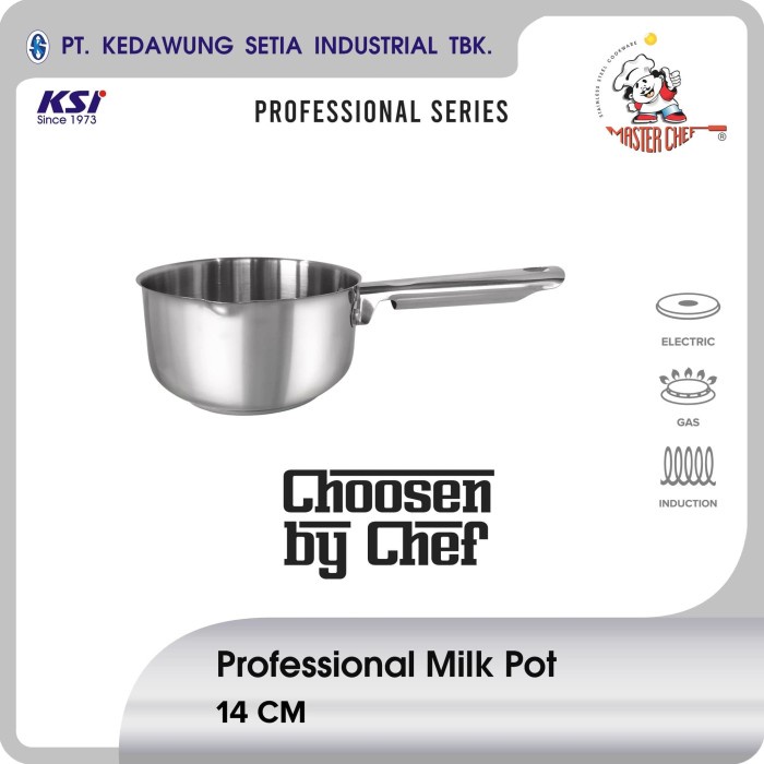 [[READY]] Master Chef Professional Panci Stainless Milk Pot 14 cm