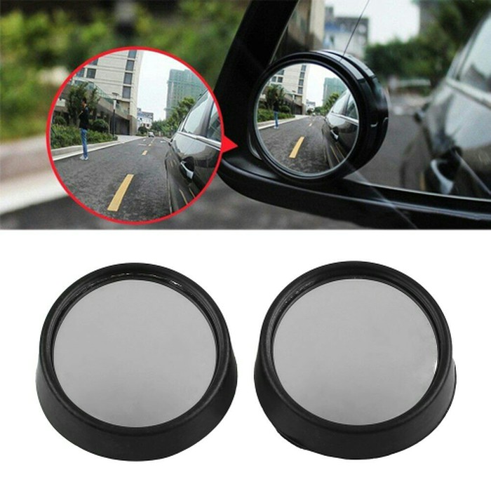 2 Pcs Spion Cermin Mobil Motor Tambahan Kaca Blind Spot Mirror  Mini Ori