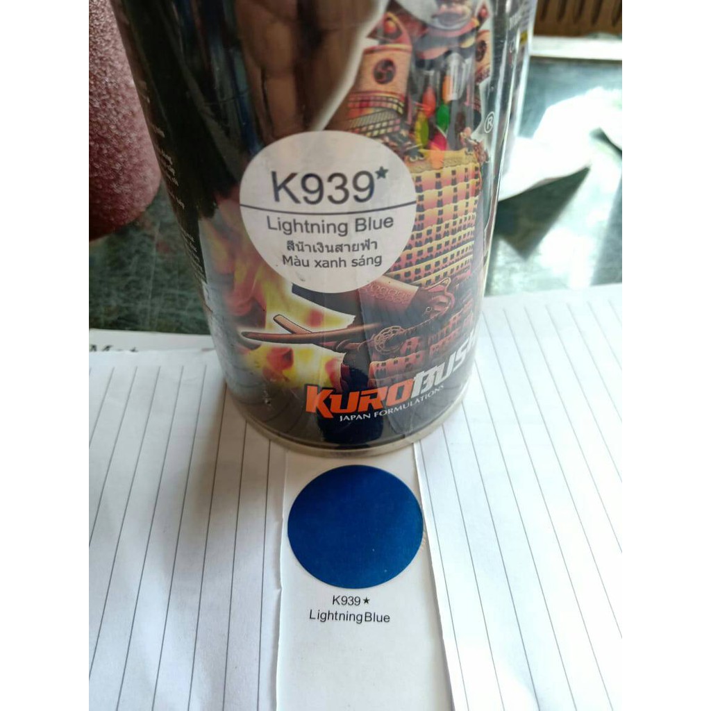 Pilok Samurai Cat Samurai Paint k939 lightning blue Pilox Cat biru petir biru muda