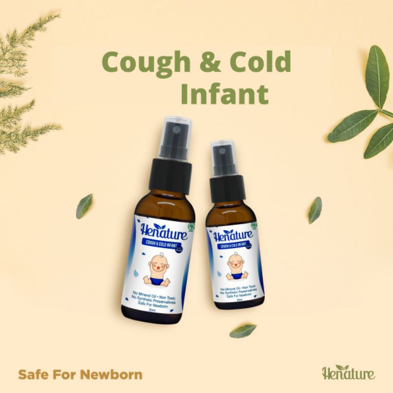 HENATURE COUGH & COLD INFANT 112 BULAN ESSENSIAL OILS UNTUK BATUK