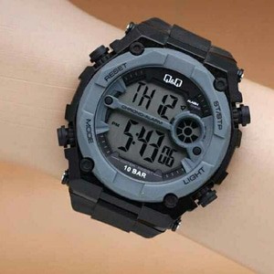 JAM TANGAN PRIA GREY QQ M127 JAM QNQ M 127 JAM TANGAN Q&Q M-127j ORI