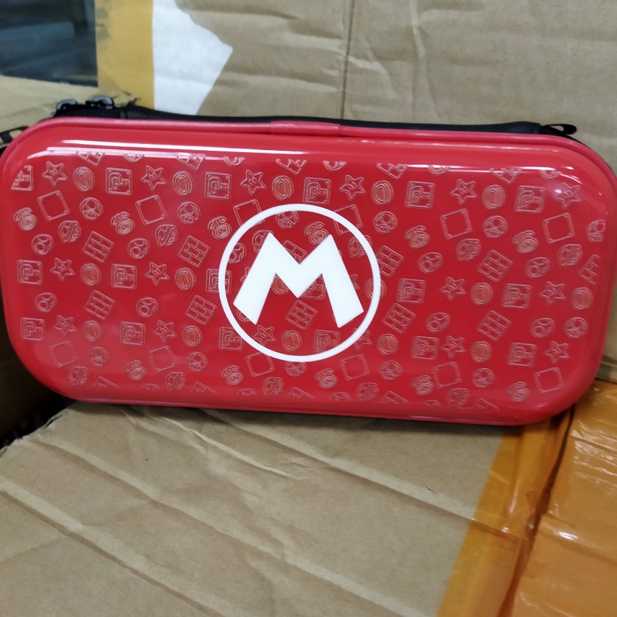 Nintendo Switch Lite Mario Logo Red Airform Hard Pouch Case