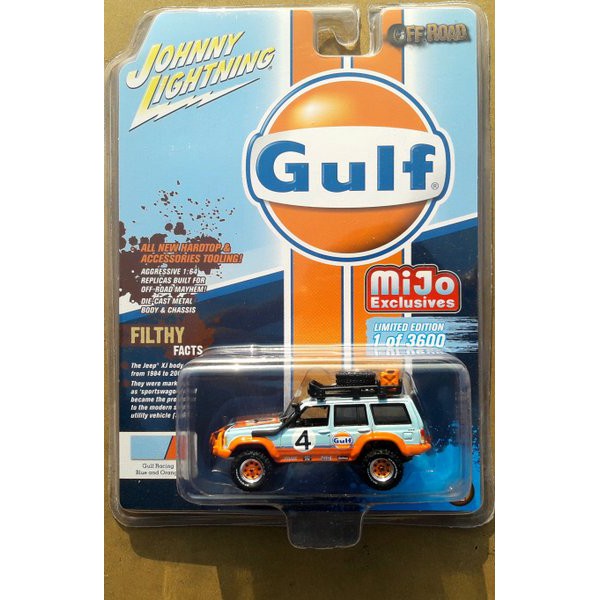 SDF234   JOHNNY LIGHTNING GULF MIJO Series - JEEP CHEROKEE XJ