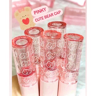 CAPPUVINI Pink Bear Jelly Lip Cream Watery Lipstik Luminous Lipstick Waterproof And Drable XX039