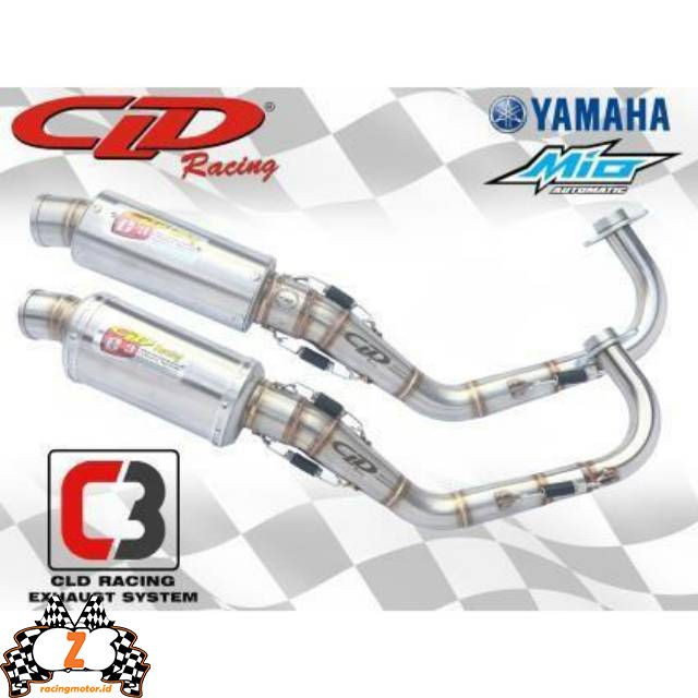 Knalpot Mio Nouvo CLD Racing C3 Oval/Bulat