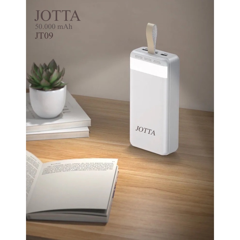 Powerbank JOTTA JT09 kapasitas 50.000 mah original fast charging garansi 1 tahun.