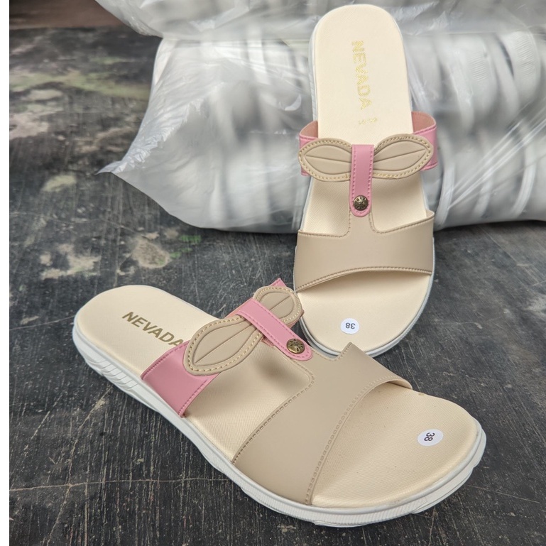 sandal flat wanita sendal wanita slop ringan sandal cewek NV SL1