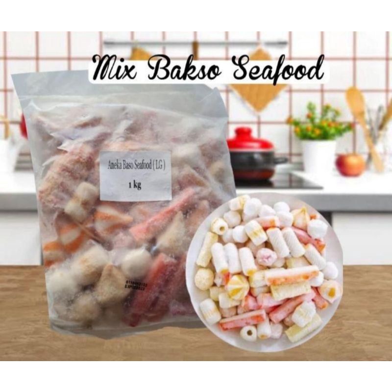 

Frozen Bandung - Baso Seafood Mix 1Kg