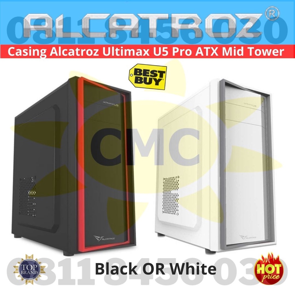 Casing Alcatroz Ultimax U5 Pro PSU 300 Watt