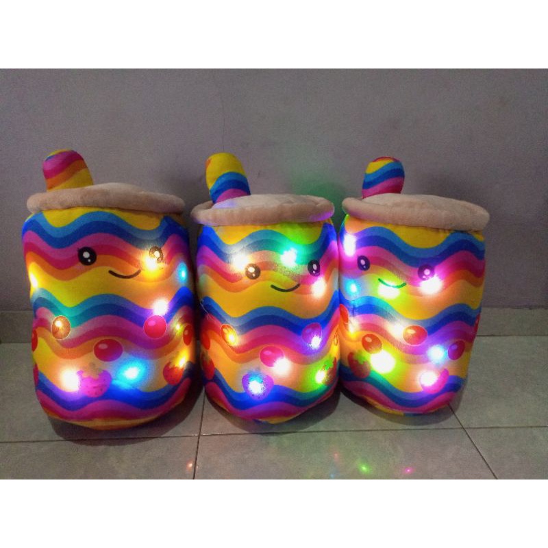 Jual Boneka Boba Jumbo Rainbow Pelangi Segalon Terbaru Rainbow Led