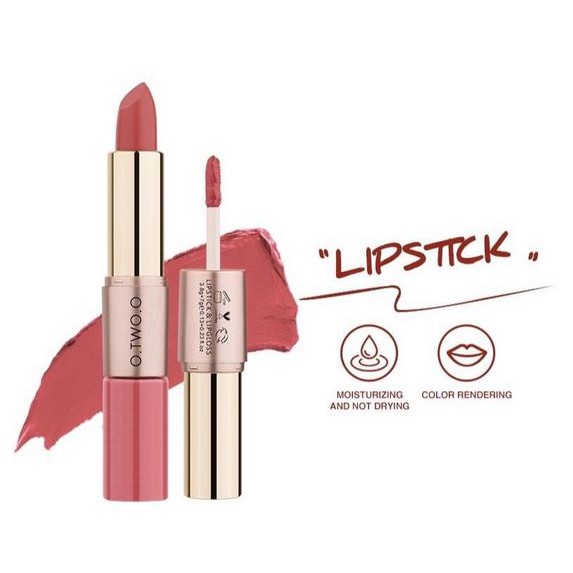 O.TWO.O LIQUID LIPSTICK 2in1 MATTE LIPSTICK + LIP GLOSS