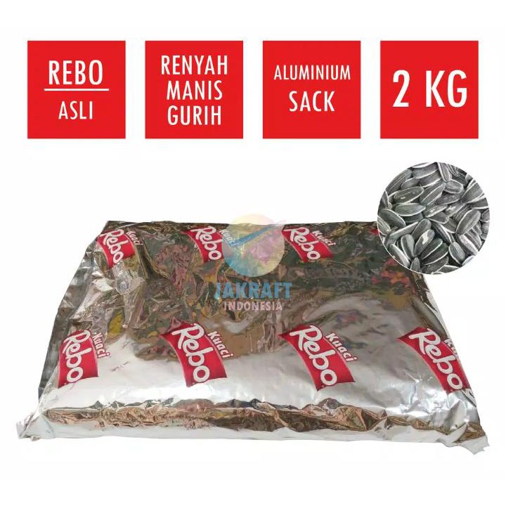 

Vania Snack Kuaci Rebo 2 kg /Kuaci Original/Khas Solo/Aneka Snack/Snack Murah