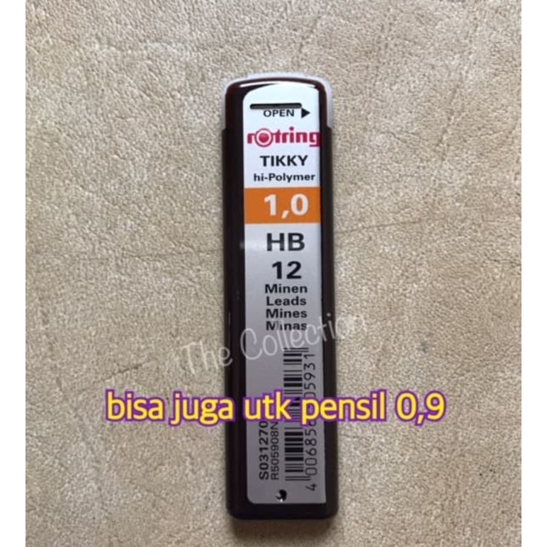 

TKONLI733 ATK0411RT refill isi 12 HB 10 mm isi pensil mekanik ROTRING 0.9 09 1