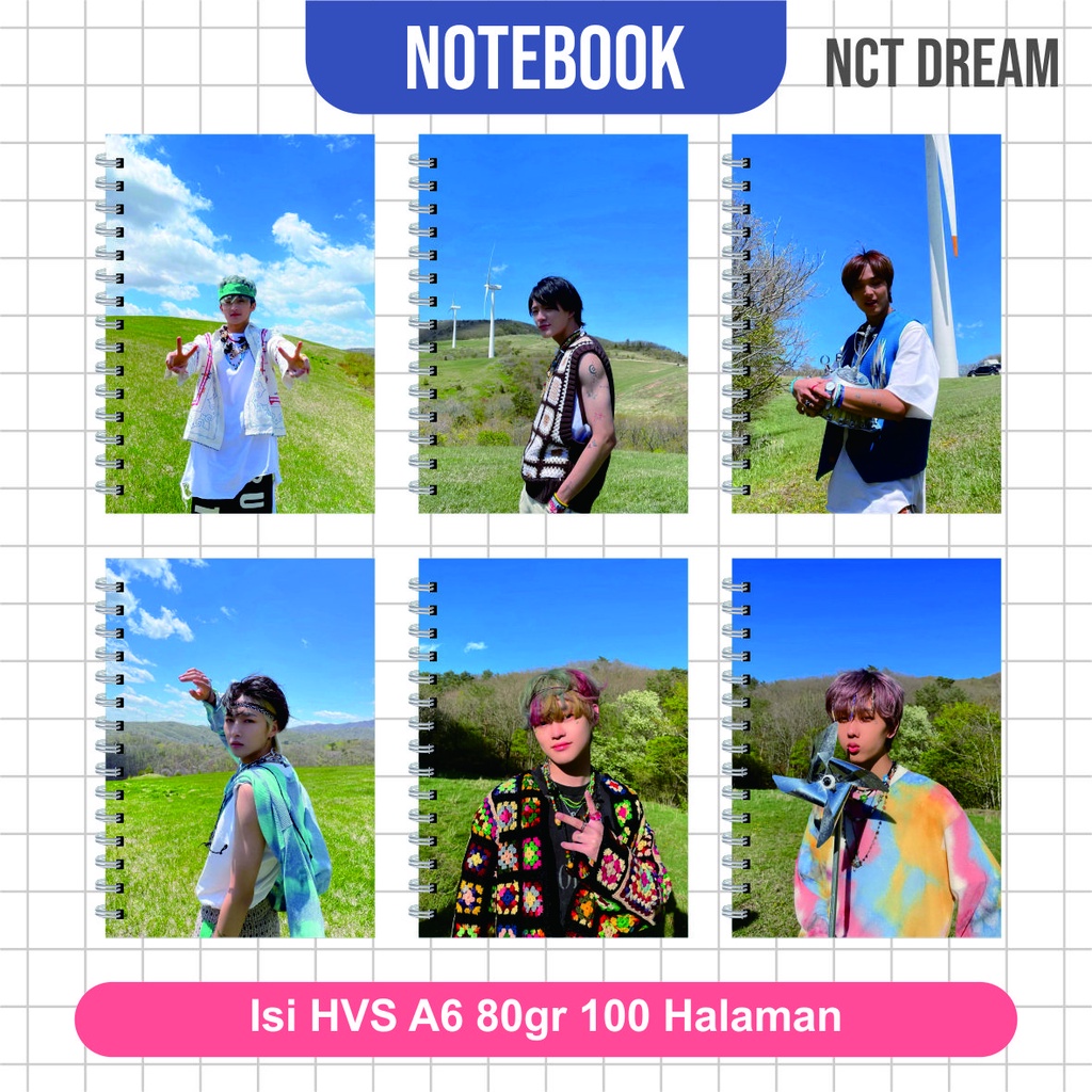 

Notebook A6 (10,5x14,5 cm) KPOP NCT DREAM Seri 3 / NOTEBOOK KPOP NCT TERMURAH
