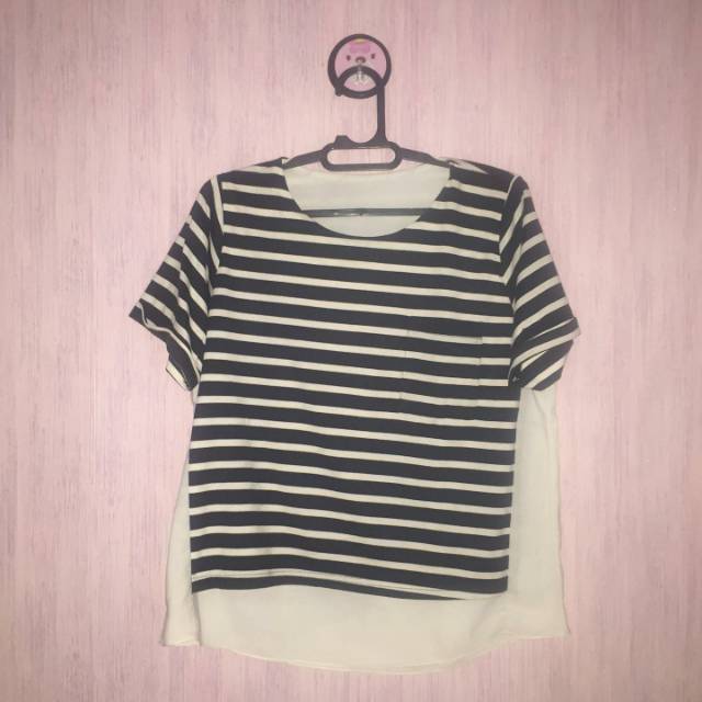 striped black&white tshirt