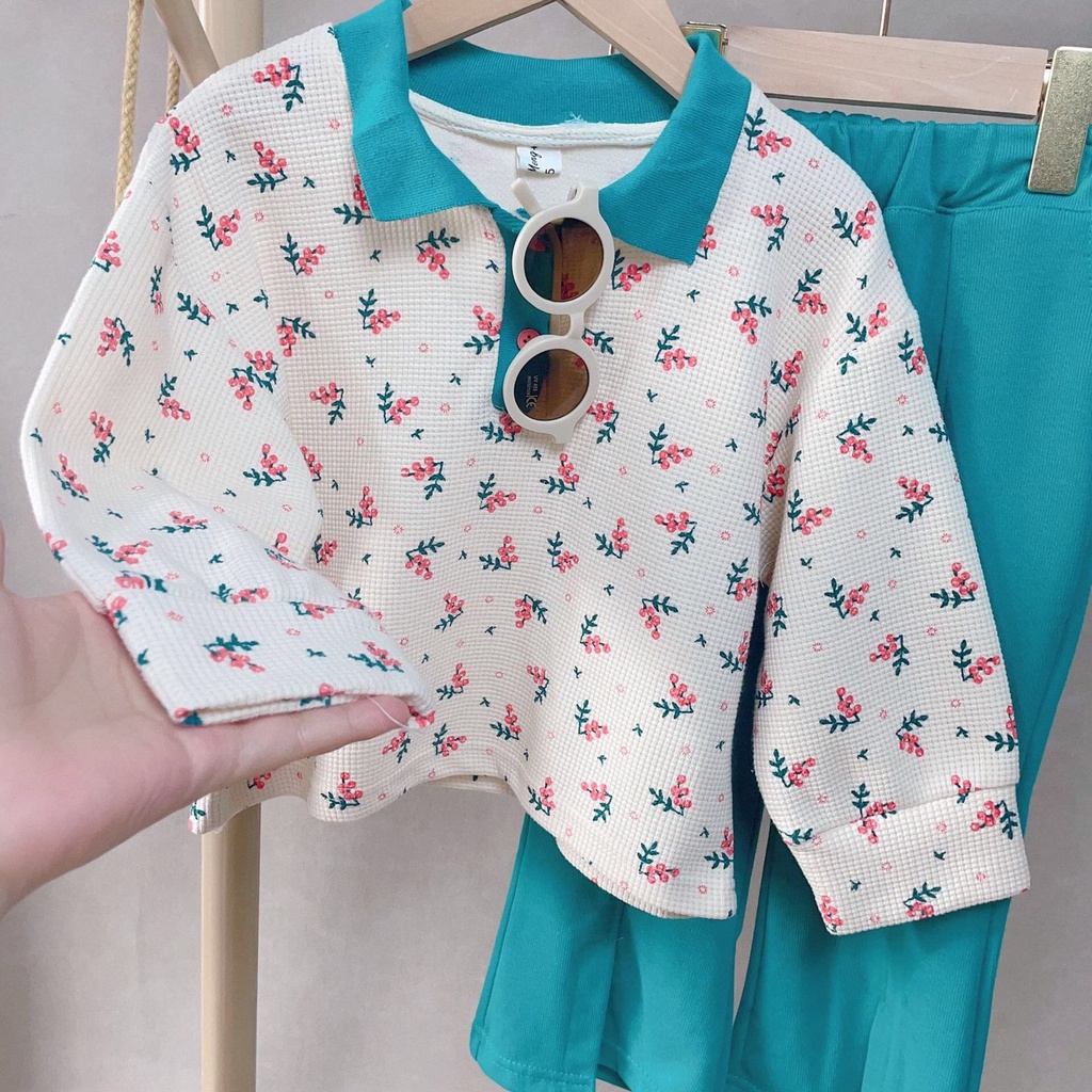 (LOLI-JKT) BS-310 SET ANAK CEWEK TOSCA SWEATER BAHAN SOFT SIZE 100-140