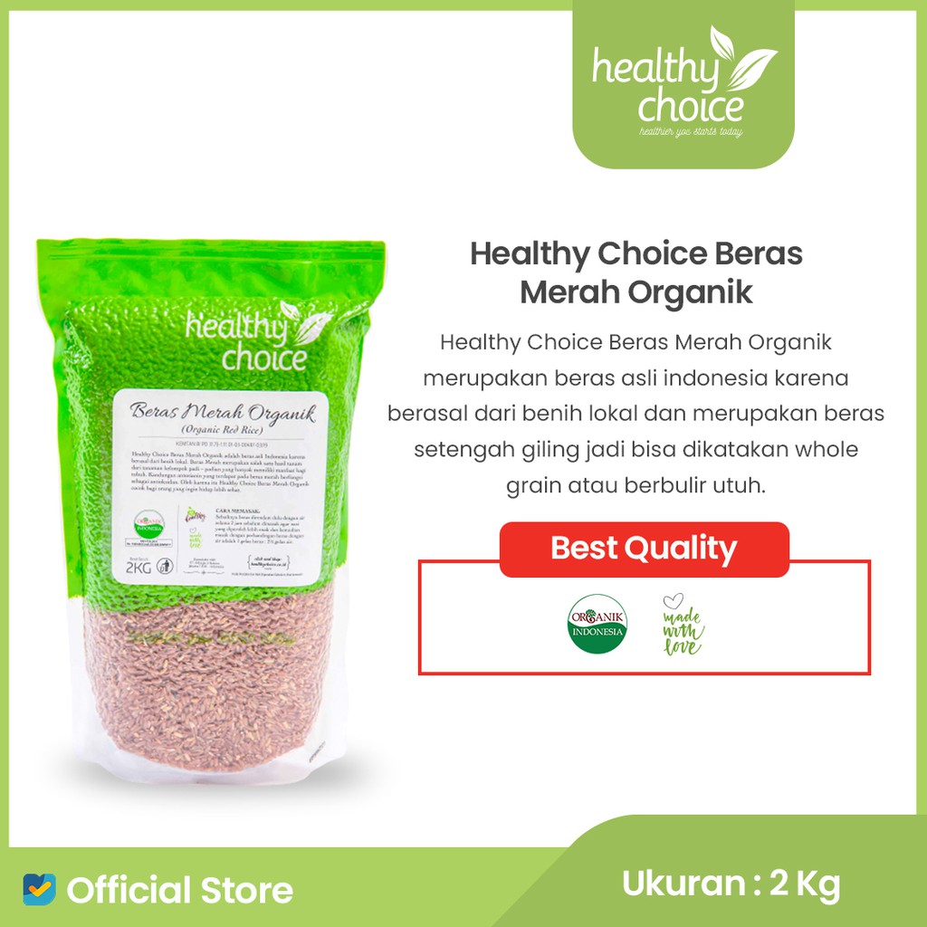 

Healthy Choice Beras Merah Organik 2 kg