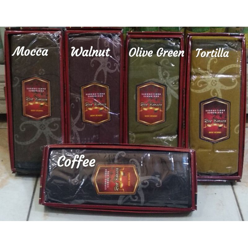 Sarung Tenun Samarinda Red Borneo