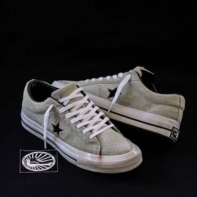 converse one star suede grey