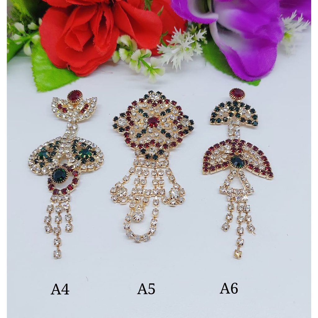 Bros Bentuk Bunga Kamelia 5 Kata Mutiara Zircon Gaya Korea Untuk Aksesoris A1-A12