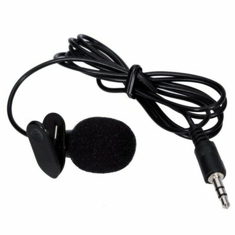 MIC 3.5mm microphone with clip mic on for smartphone android mic jepit