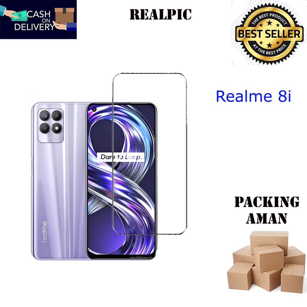 Tempered Glass Realme 8i Screen Protector Anti Gores