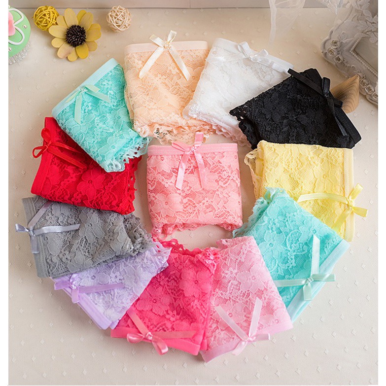 Celana dalam wanita renda transparan CD gaya CEWEK korea CD05